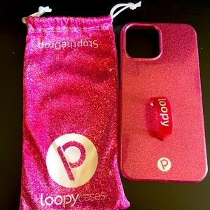 New Pink Glitter Loopy Case IPhone 12 Pro Max